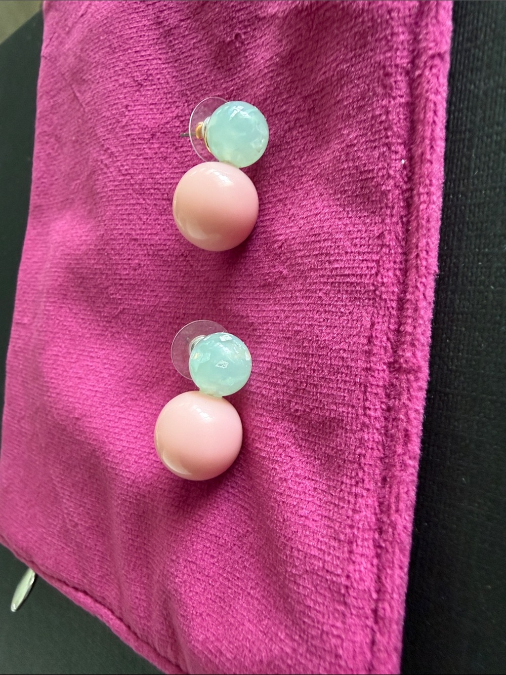 Lele Sadoughi Oasis Double Drop Earrings in Blush Opal -REVOLVE- - Picture 5 of 6